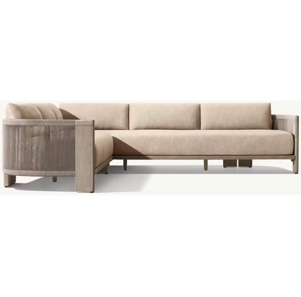 Portofino Luxury Teak Outdoor Sectional by Casa Milano