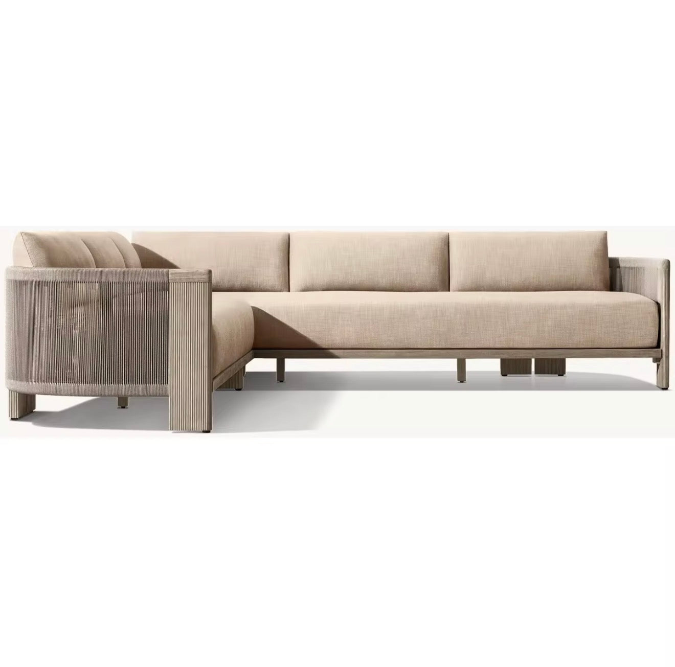 Portofino Luxury Teak Outdoor Sectional by Casa Milano