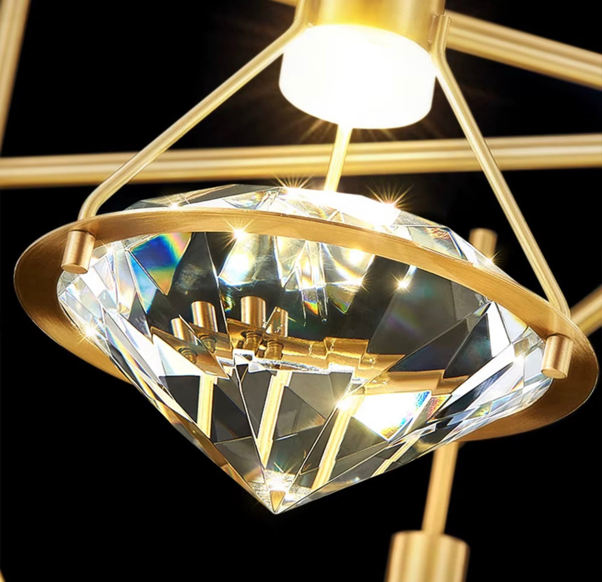 Aveline Diamond Crystal Wall Sconce