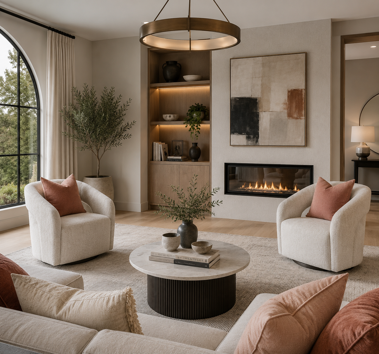 Casa Milano Élan Swivel Accent Chair