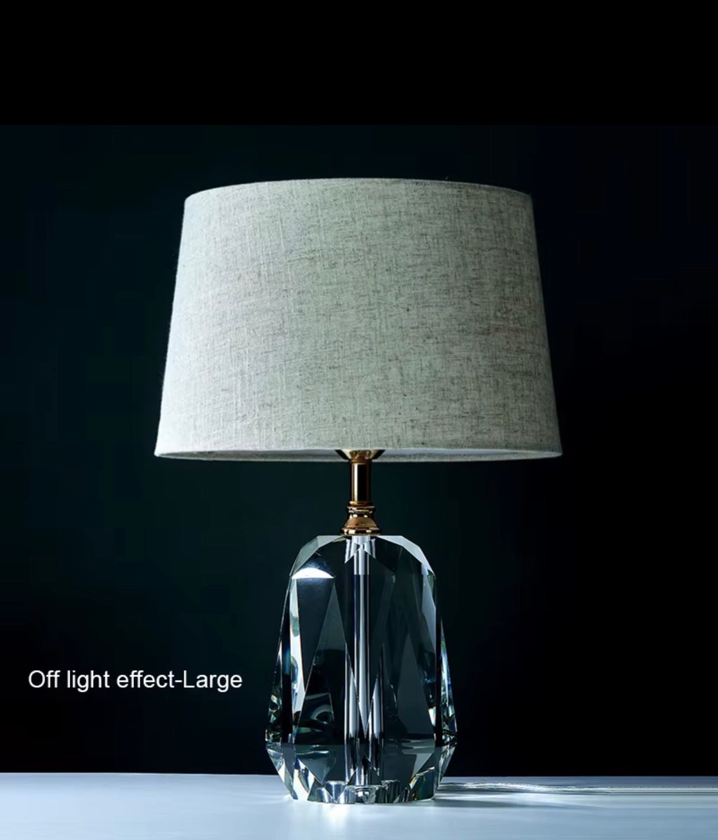 Faceted Crystal Table Lamp