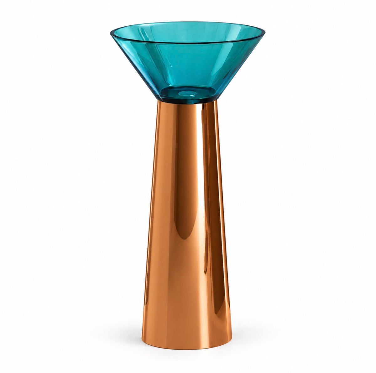 Valentina Transparent Resin Pedestal Sink