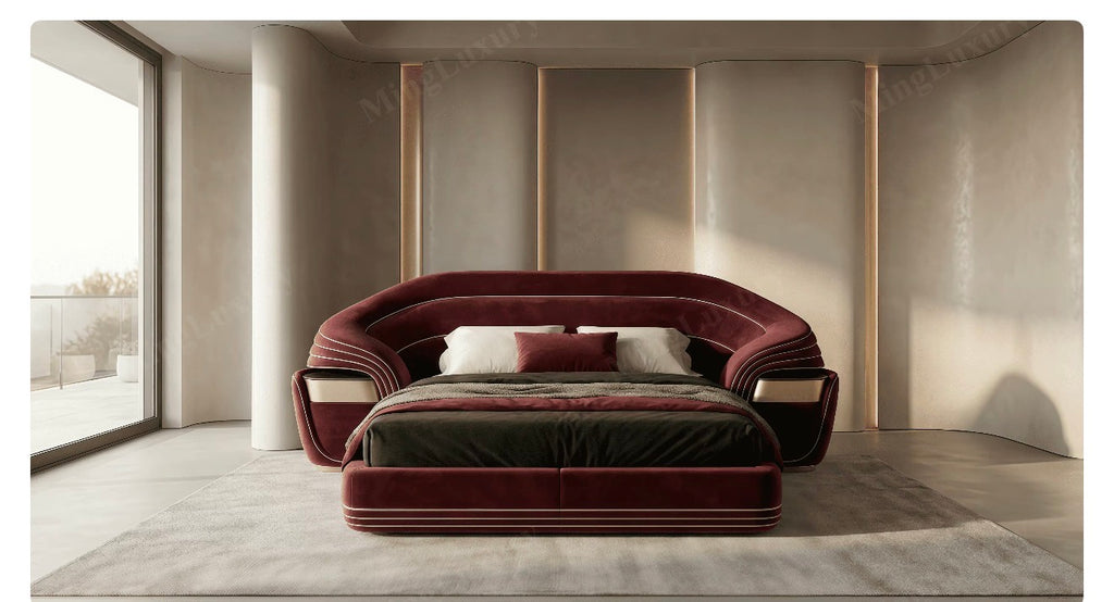 Valentino Royale Burgundy Bed