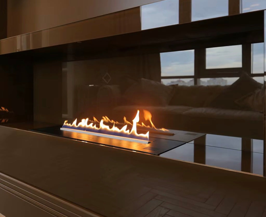 Lorenzo 60" Smart Automatic Bioethanol Fireplace Burner