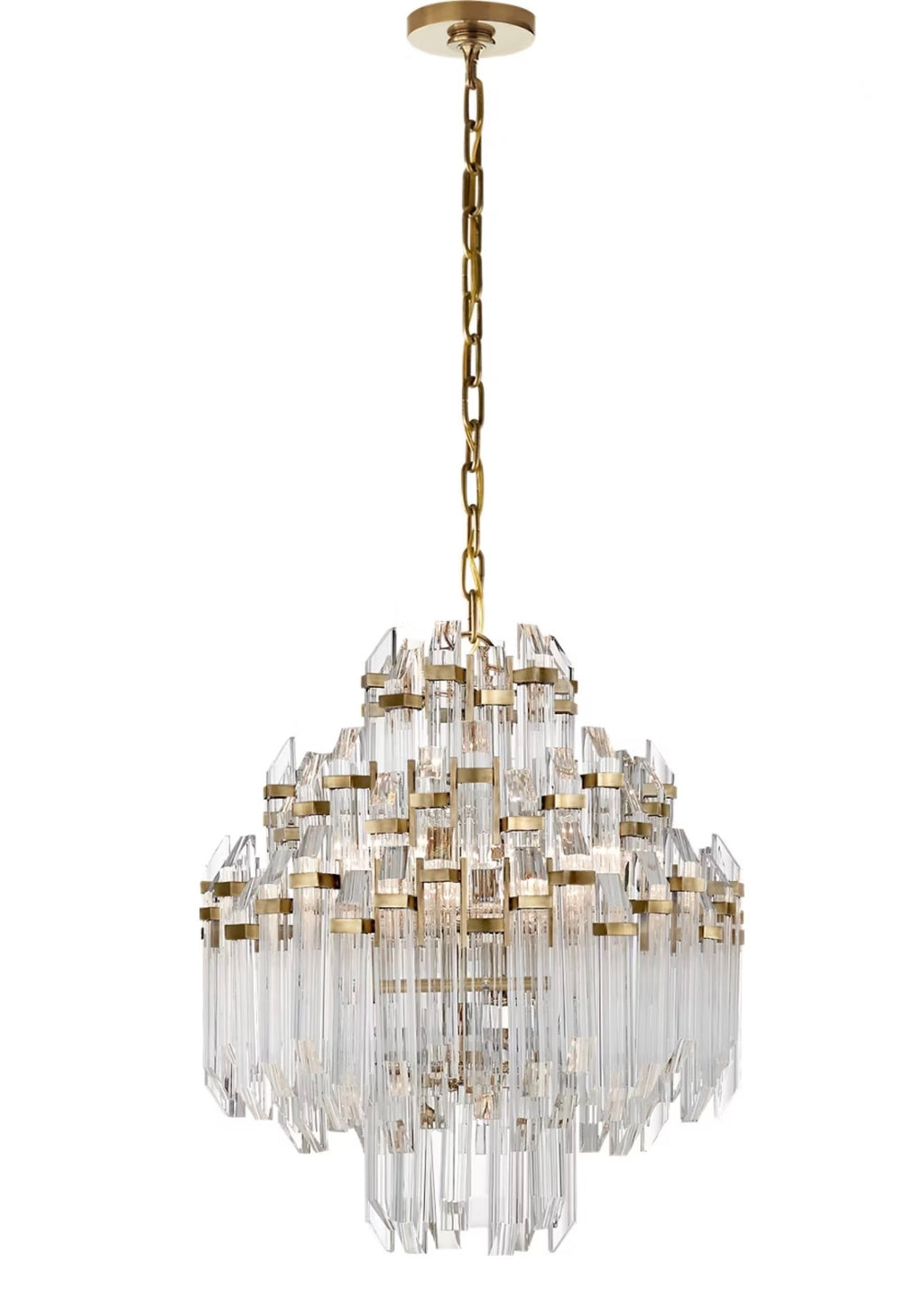 Adele Four-Tier Acrylic Waterfall Chandelier