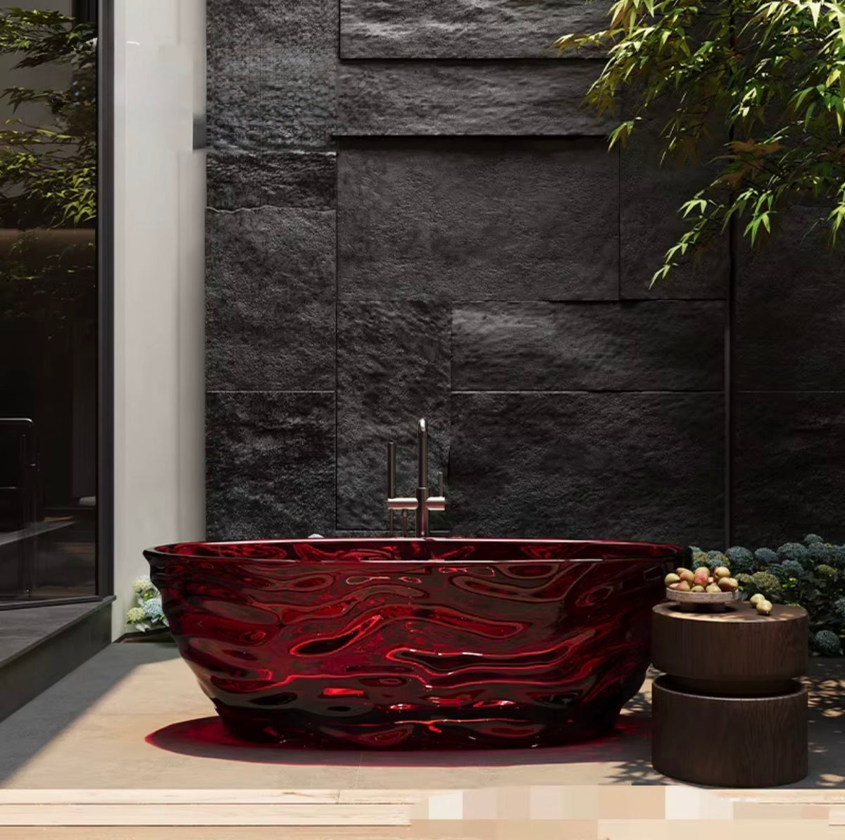 Ravello Transparent Resin Bathtub