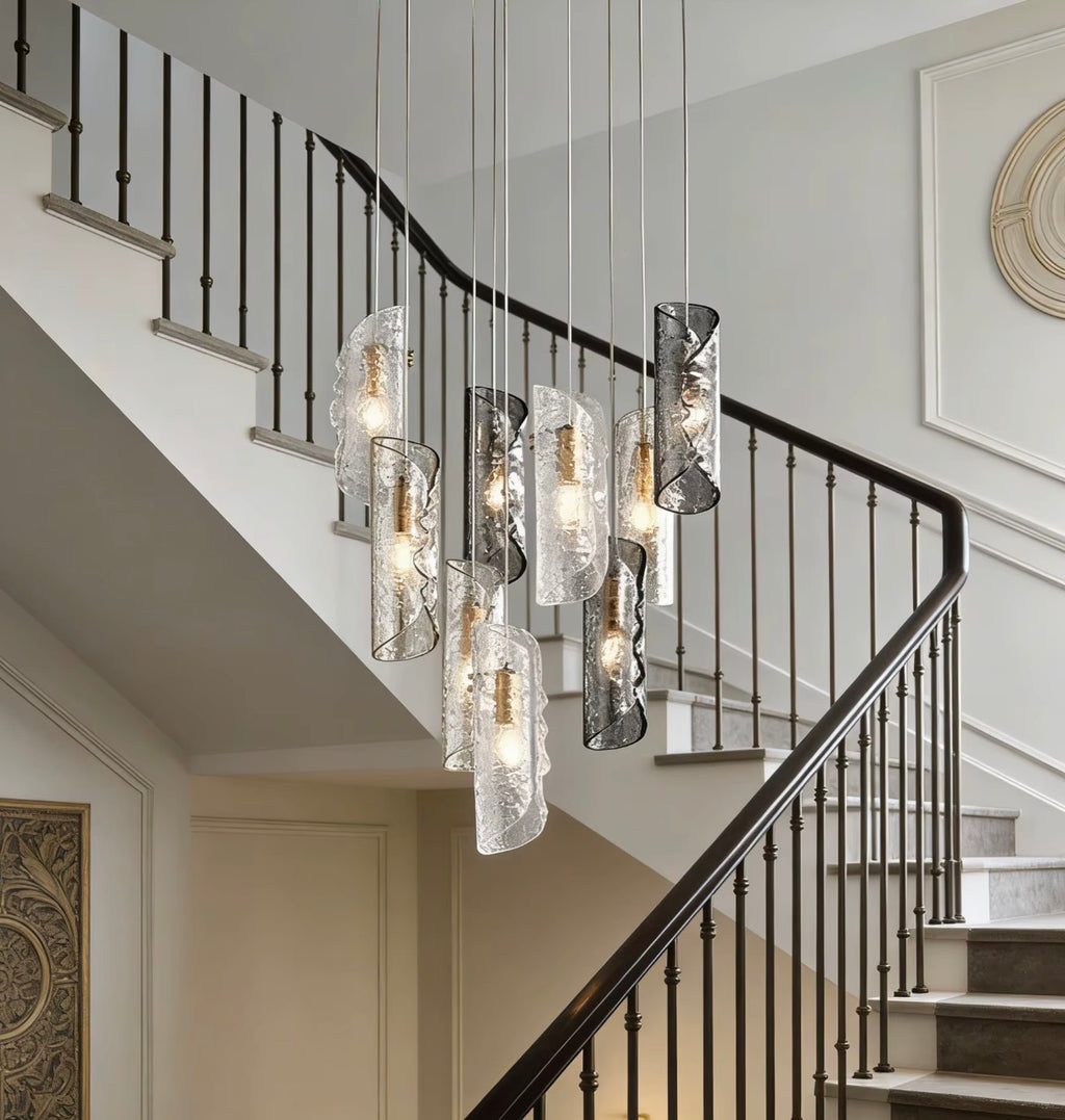 Noelia Sculptural Glass Pendant Chandelier