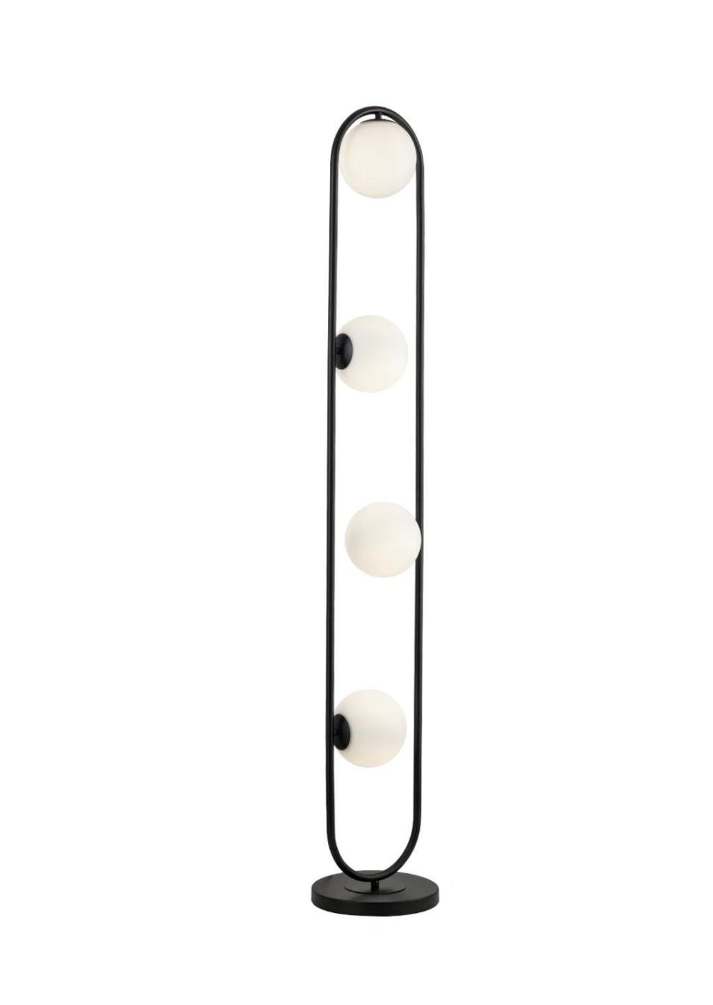 Casa Milano Luca White Glass Spheres Floor Lamp