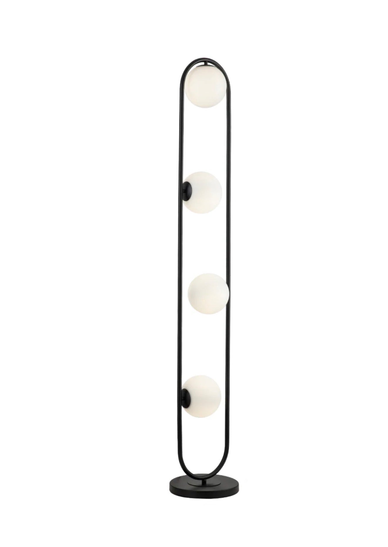 Casa Milano Luca White Glass Spheres Floor Lamp