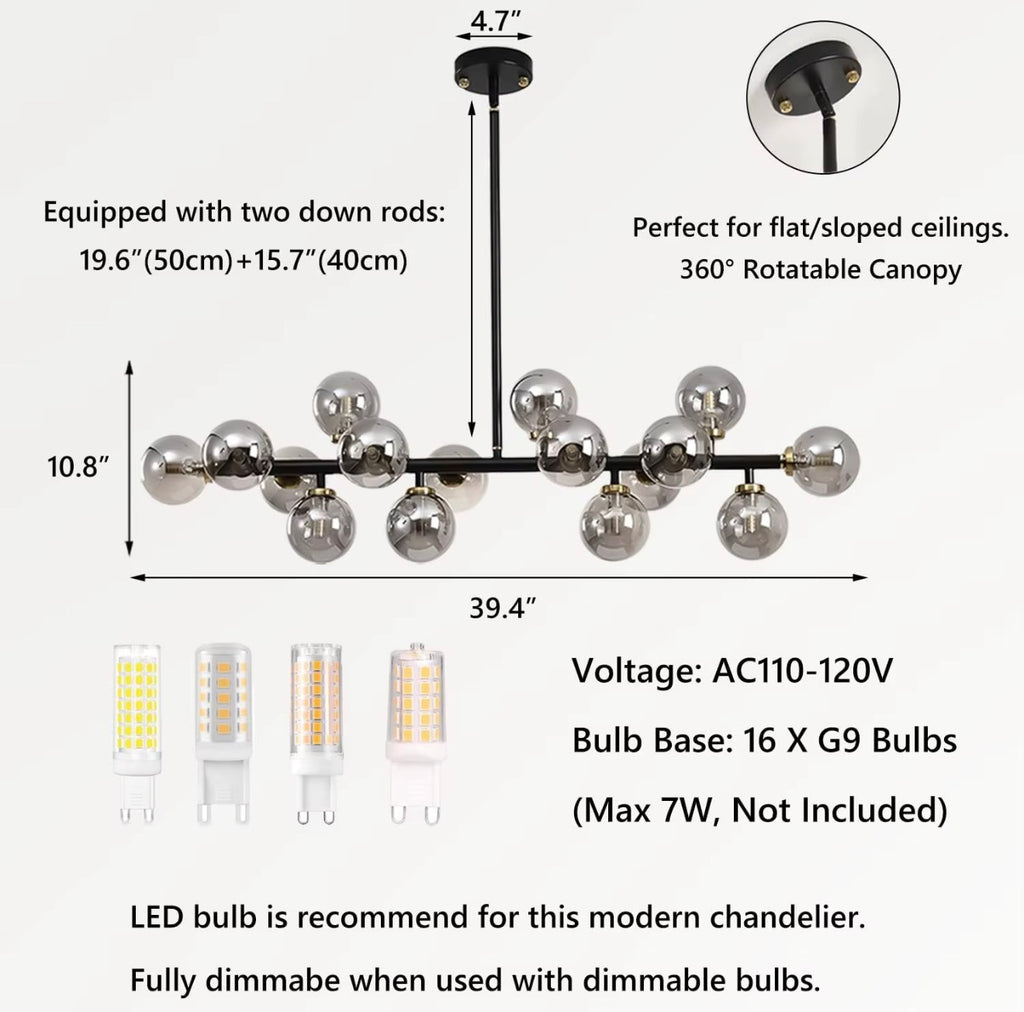 Delfina 16-Light Linear Chandelier