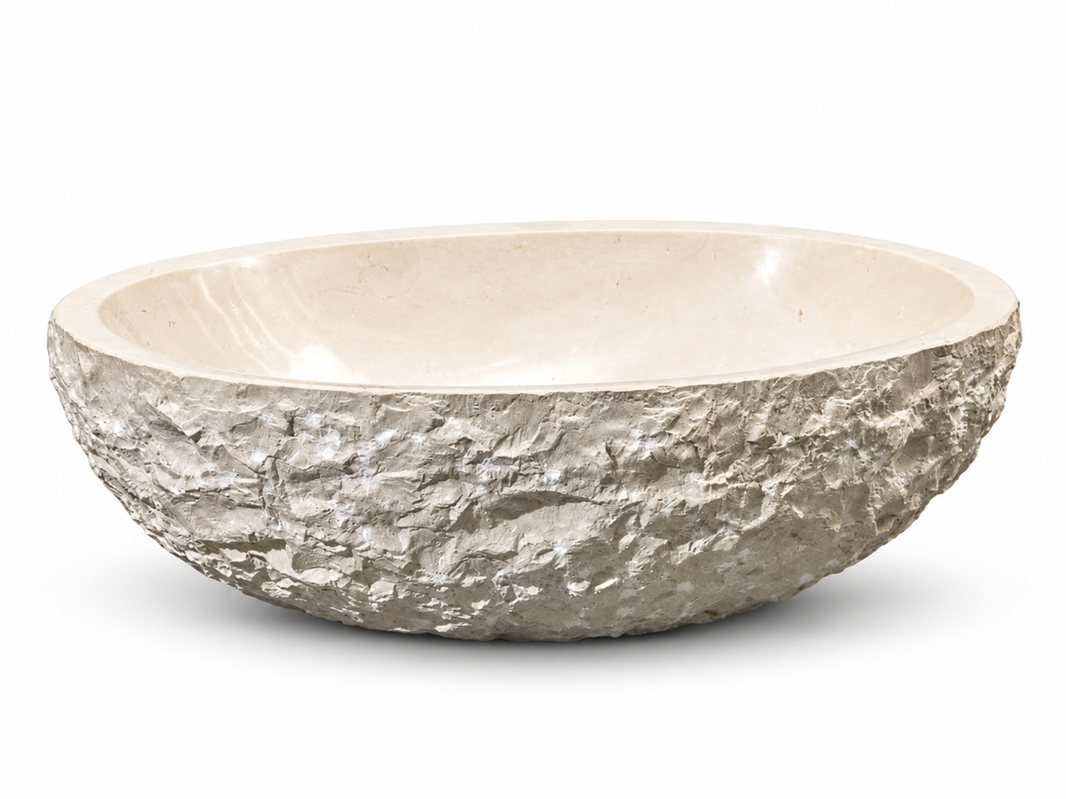 Bellaria Cream Marble Vessel Sink