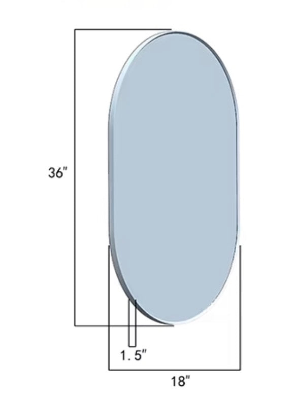 LUCIA OVAL LED BACKLIT BATHROOM MIRROR