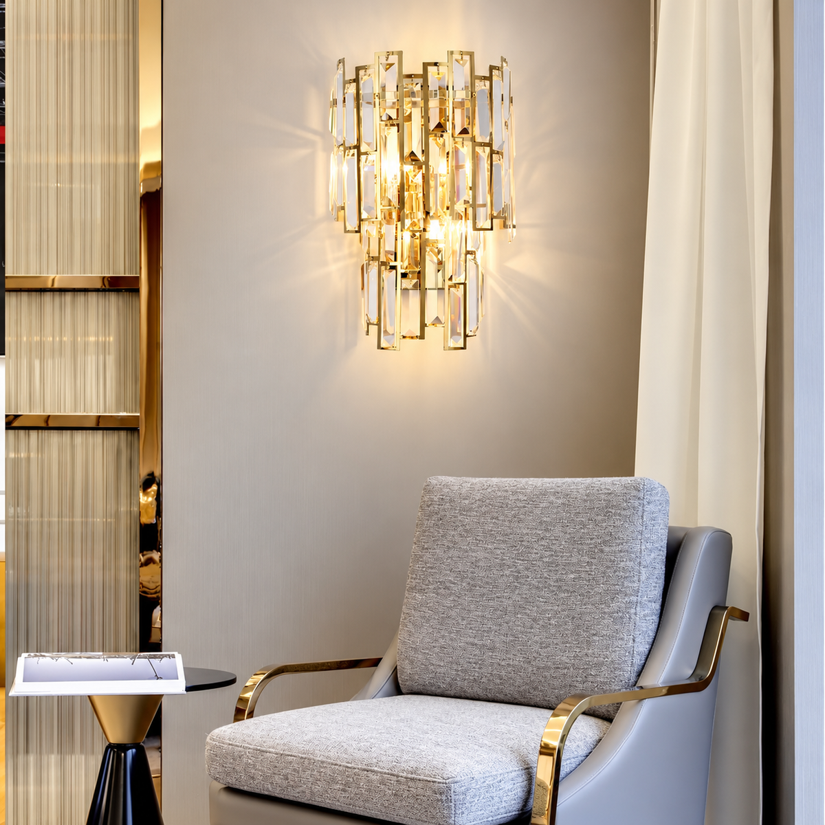 Aurelia Crystal Wall Sconce