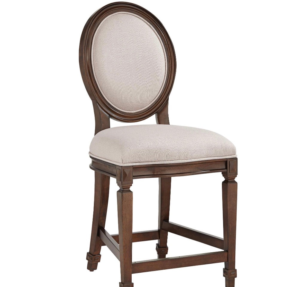 Casa Milano – Aiden Linen Counter Stool (24”)