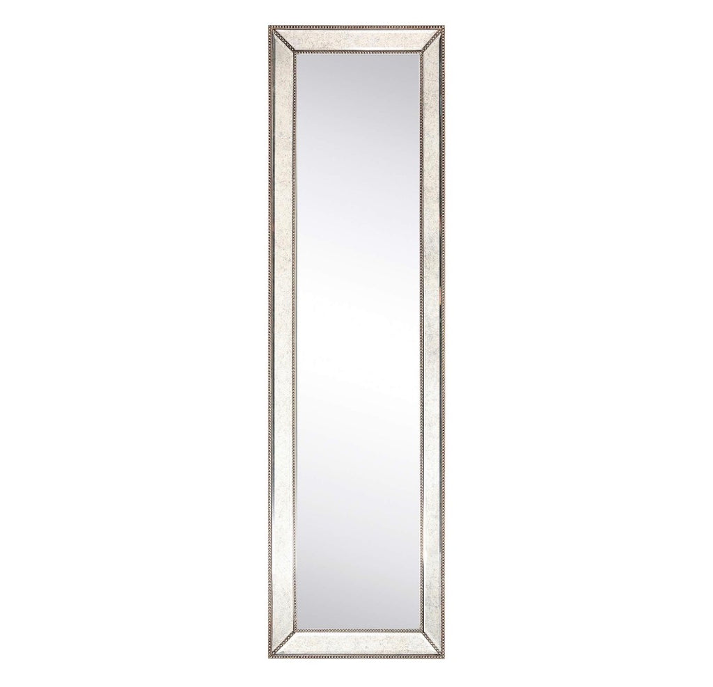 Casa Milano – Aura Bonita Champagne Beaded Cheval Mirror (18” x 64”)