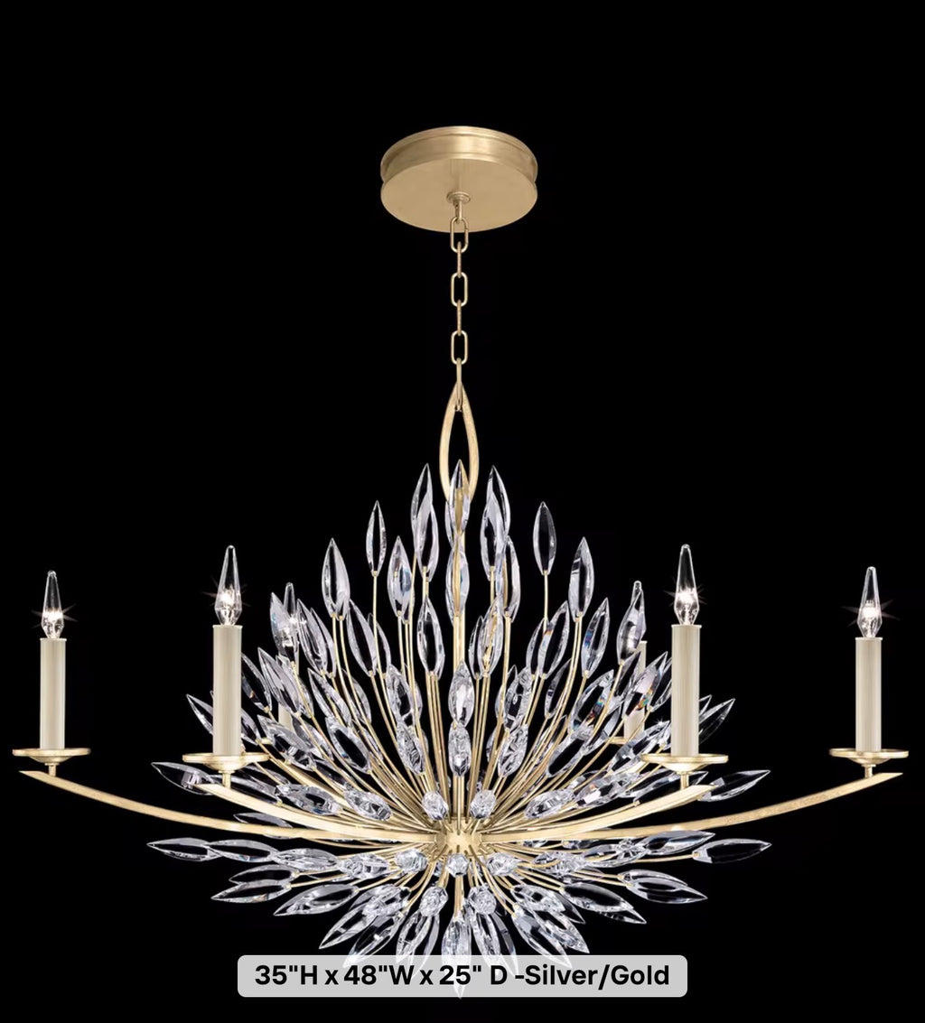 Lily Buds Crystal Chandelier