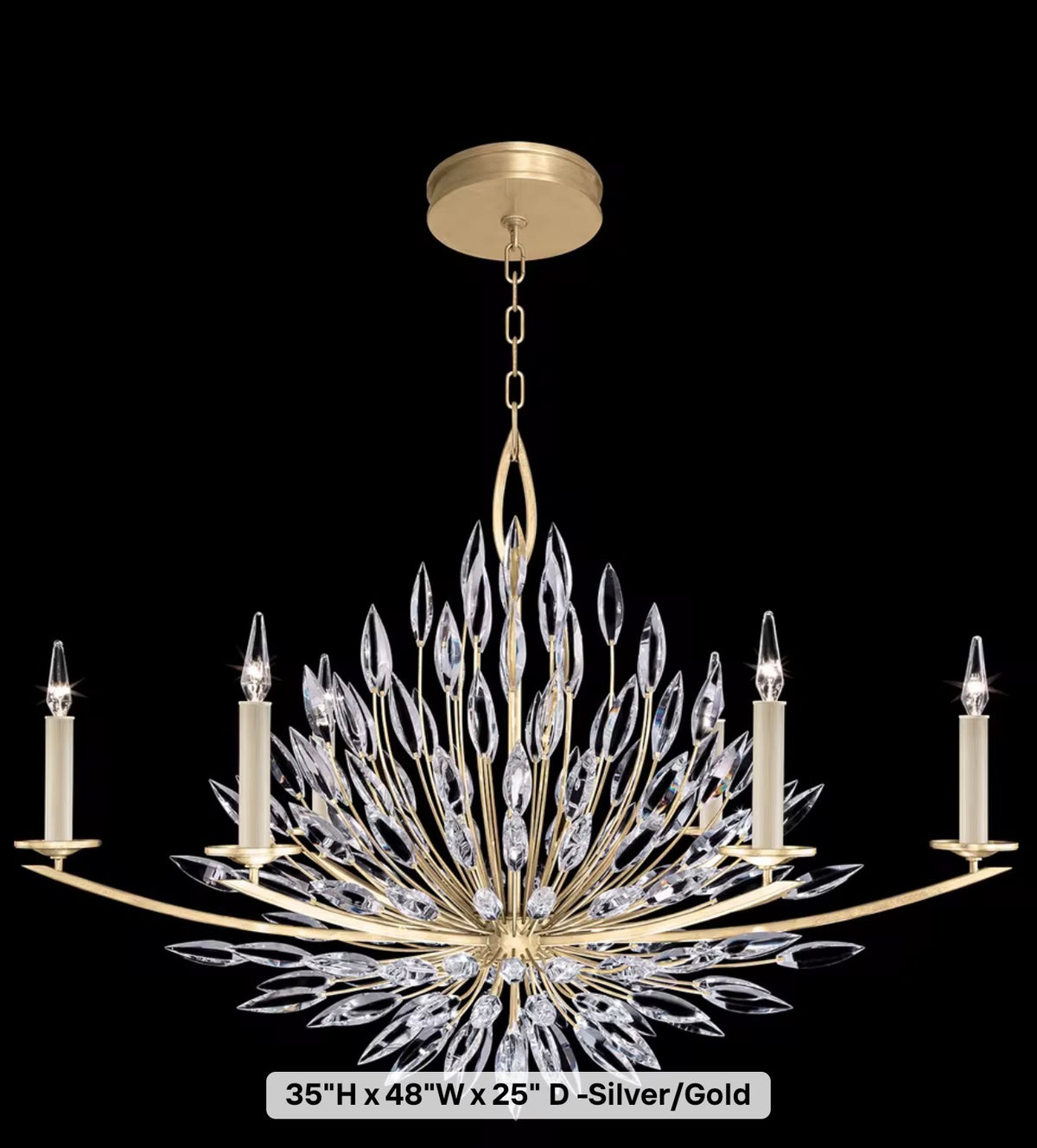 Lily Buds Crystal Chandelier