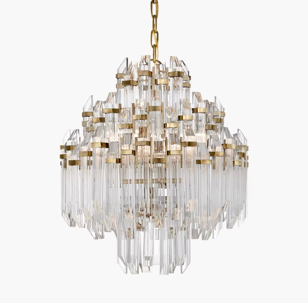 Adele Four-Tier Acrylic Waterfall Chandelier