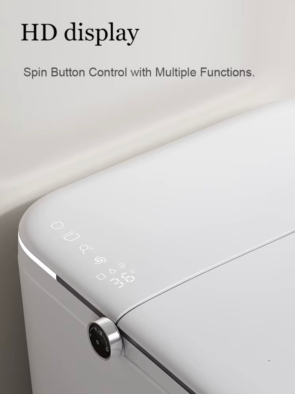 LUCIANO INTELLIGENT SMART TOILET WITH BIDET, AUTO LID & FOAM SHIELD