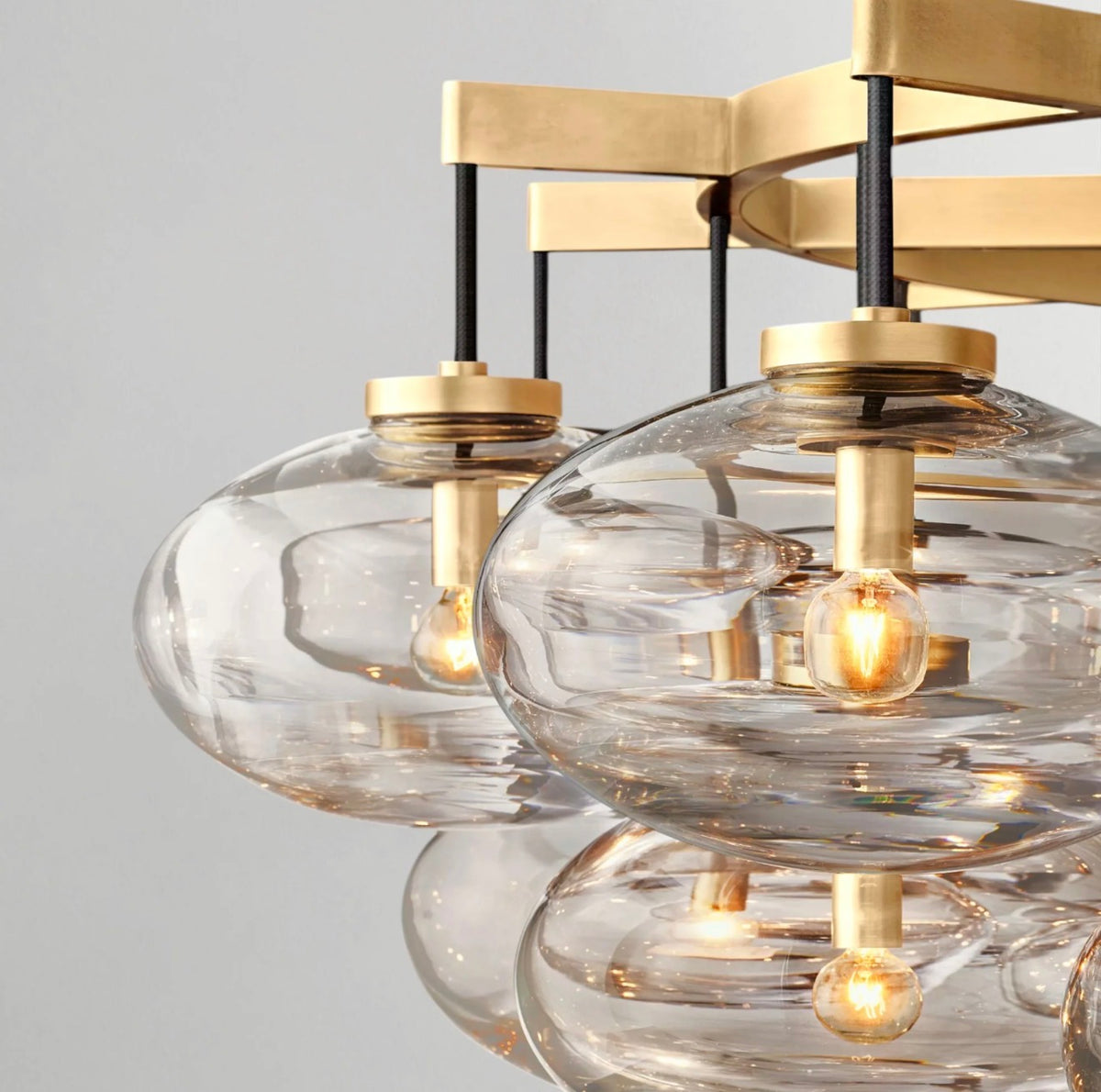 Solenne Glass Disc Chandelier