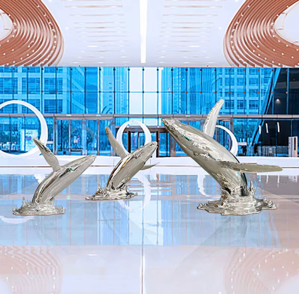 Ocean Rise Whale Sculpture