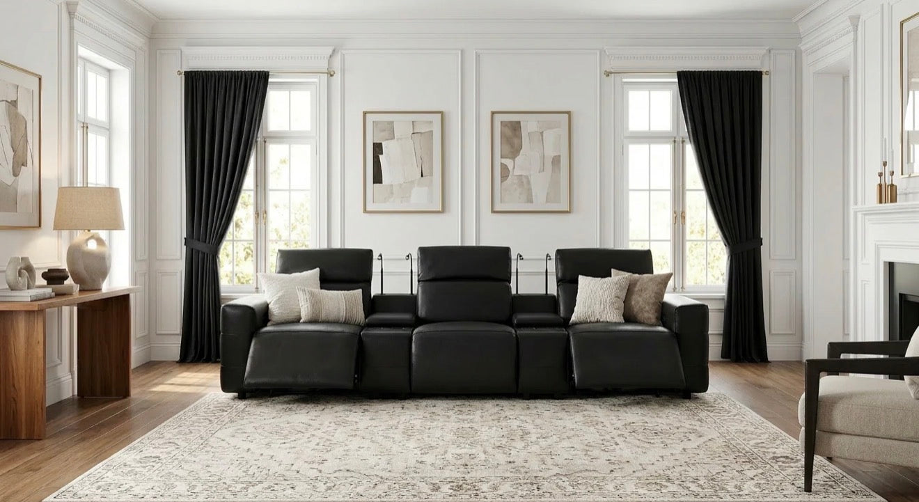 Casa Milano – Milano Italian Leather Power Recliner Row