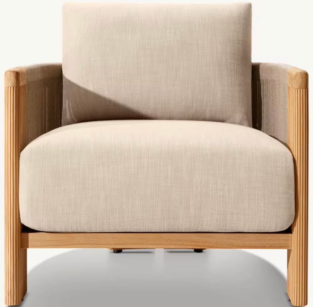Portofino Luxury Teak Outdoor Lounge Chair by Casa Milano