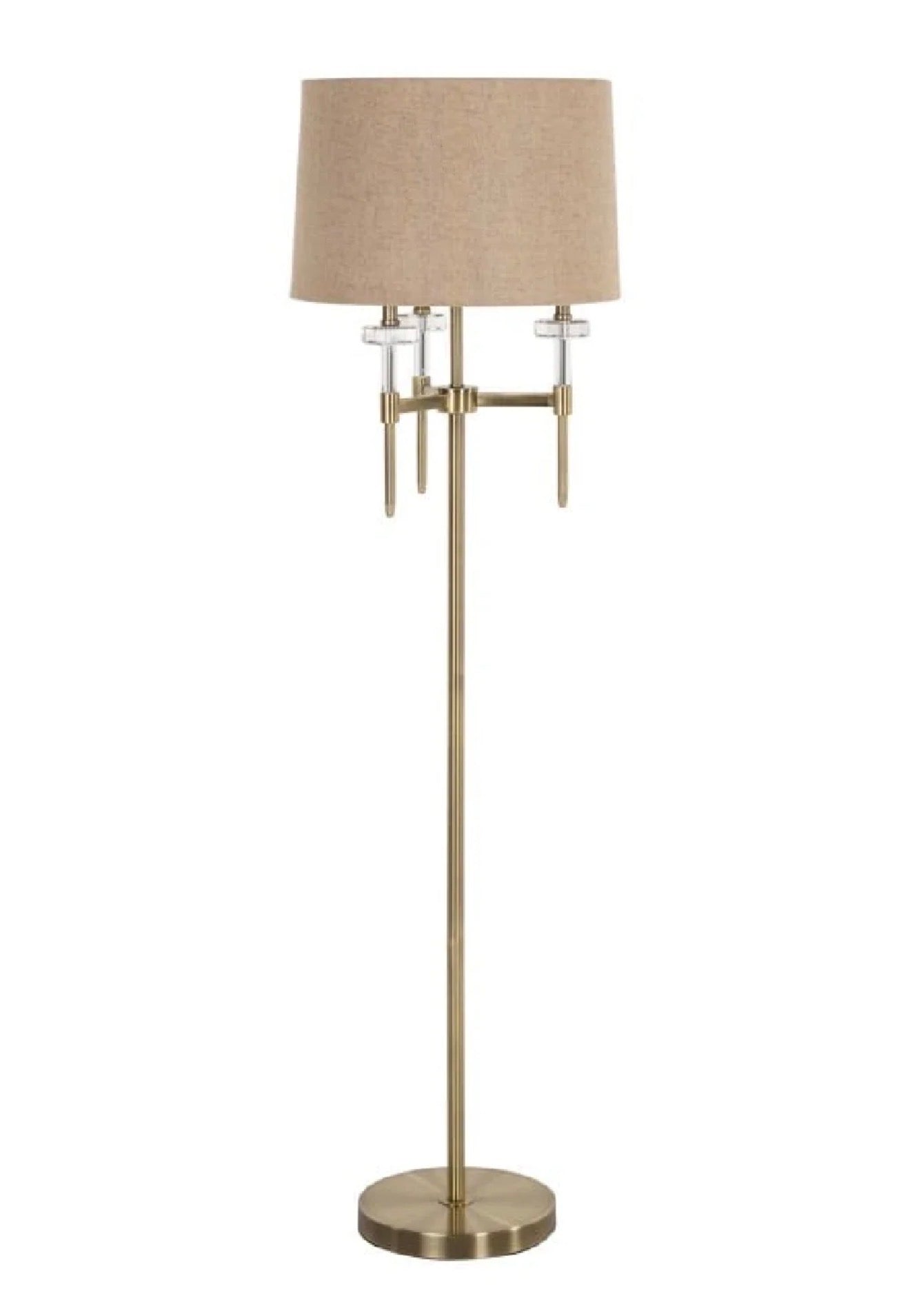 Casa Milano Josie Brushed Gold Floor Lamp