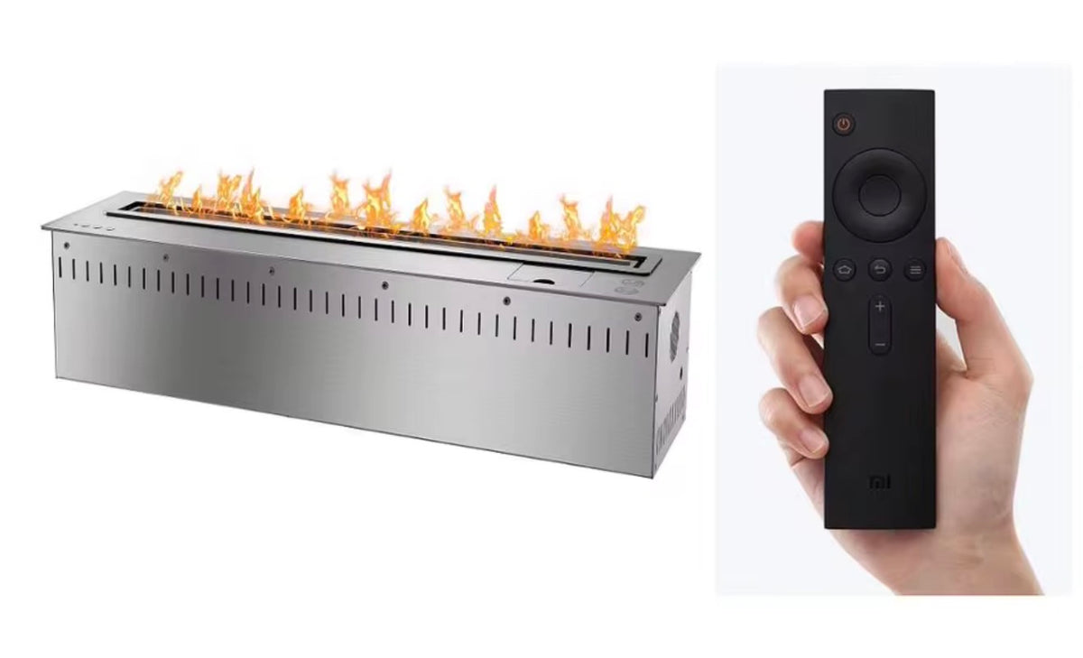 Lorenzo 36-Inch Smart Bioethanol Fireplace – WiFi & Remote Control