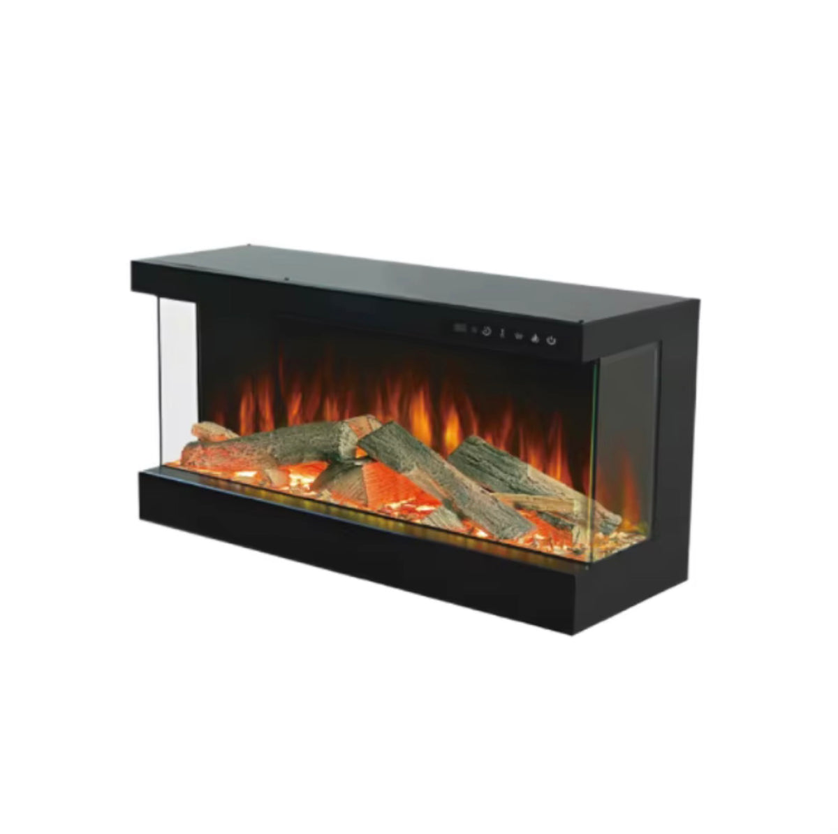 Milano Vista 40” Three-Sided LED Electric Fireplace