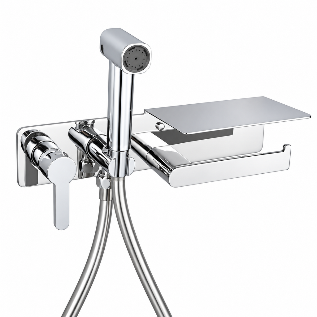 Alessia Wall-Mounted Bidet Sprayer & Toilet Companion Set