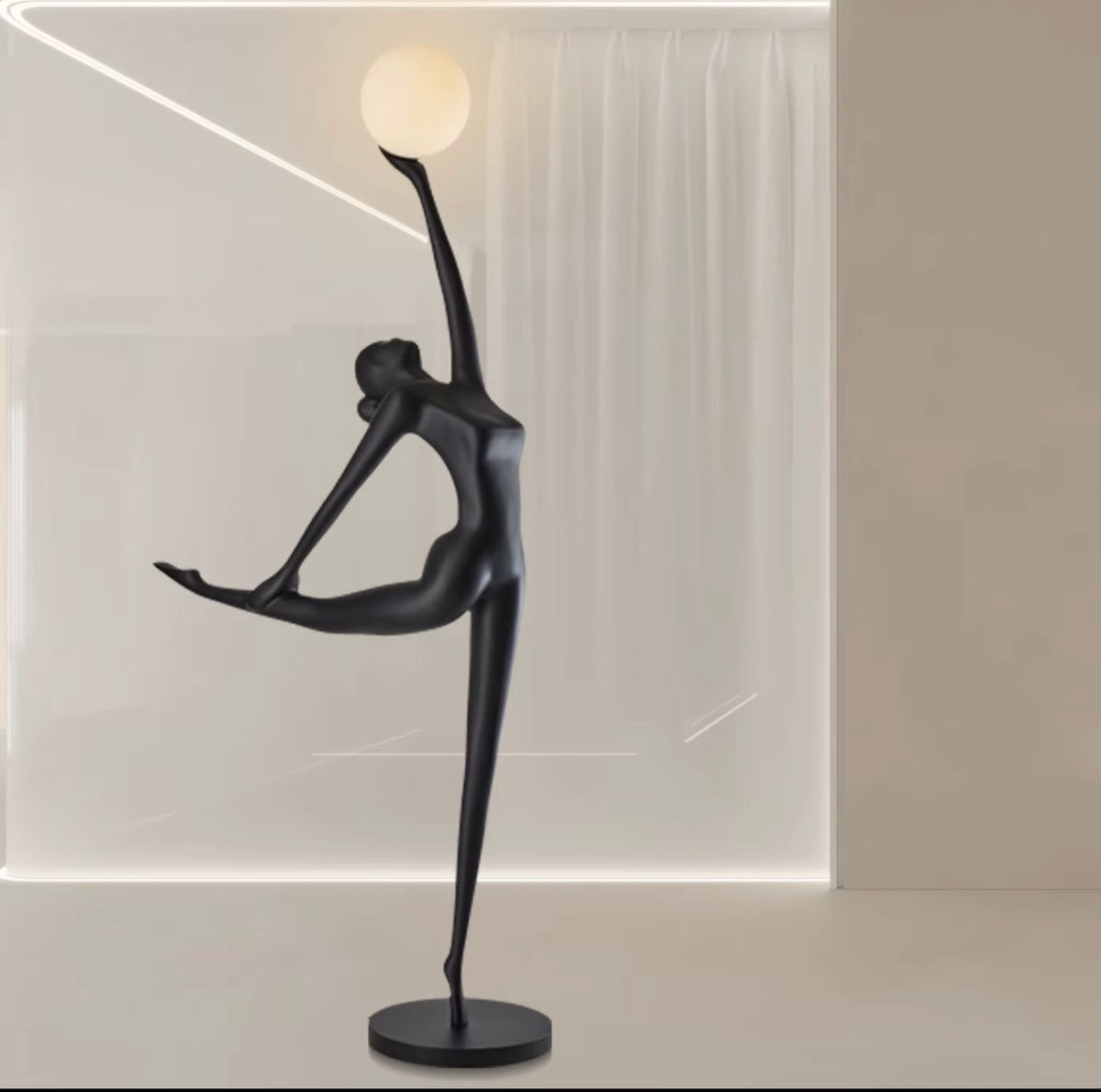 ODETTE SCULPTURAL DANCER FLOOR LAMP