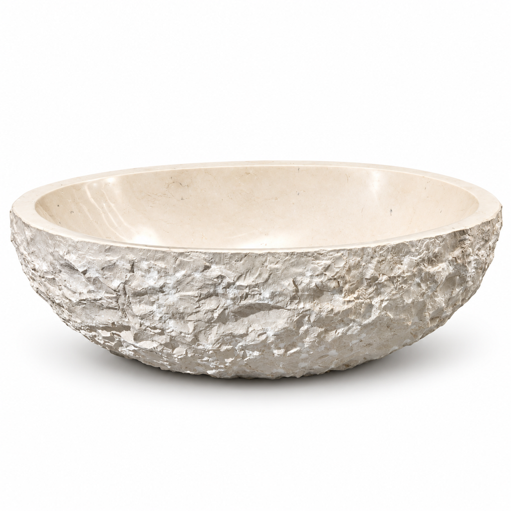 Bellaria Cream Marble Vessel Sink