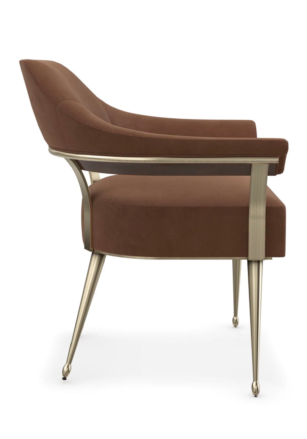 Casa Milano – Brown Mohair Accent Chair