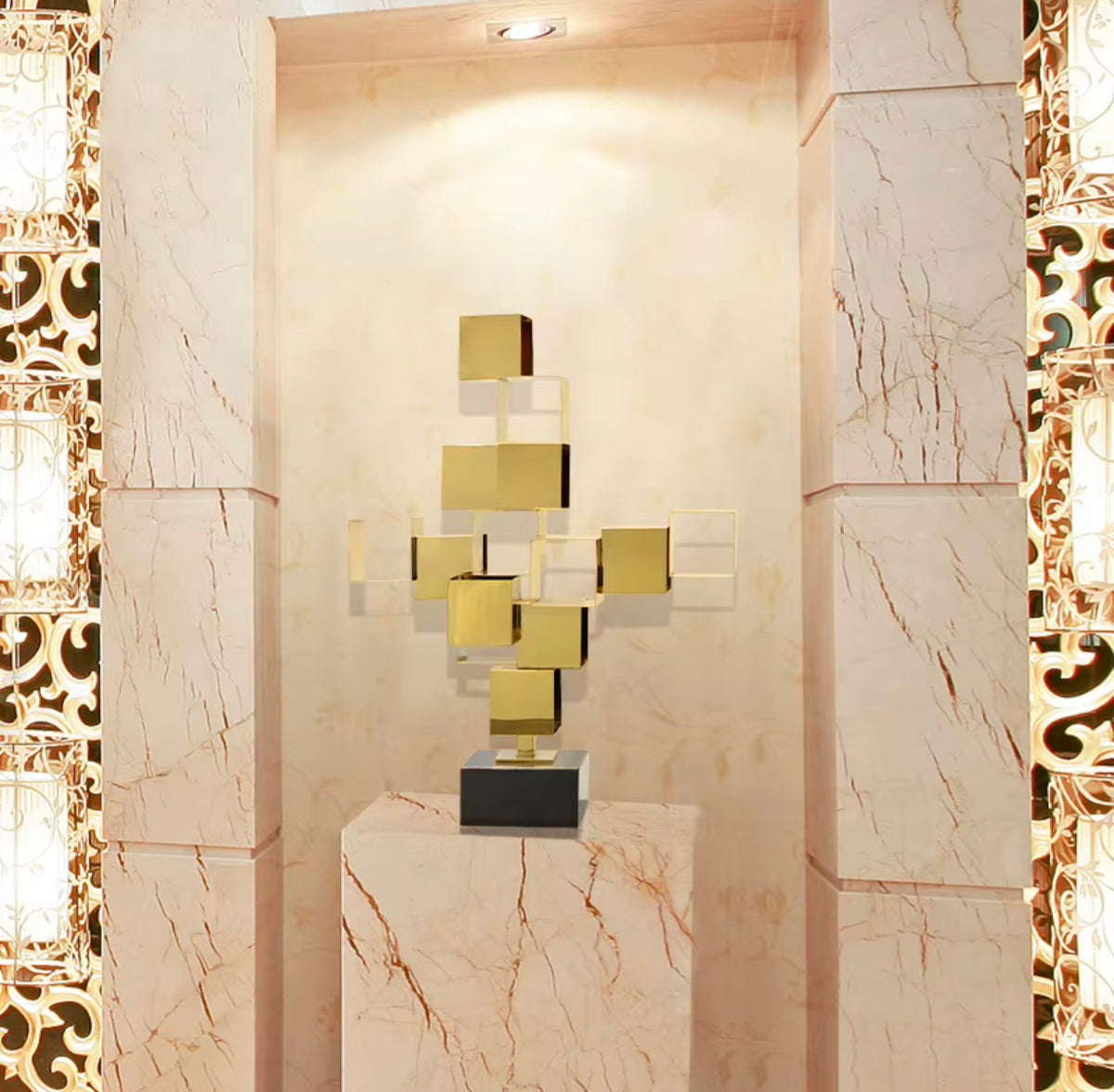 Aureon Geometric Sculpture