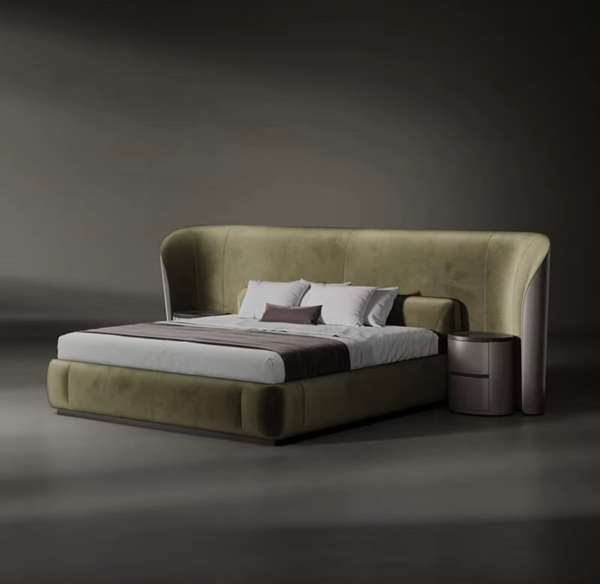 Lorenzo Grand Wingback Bed