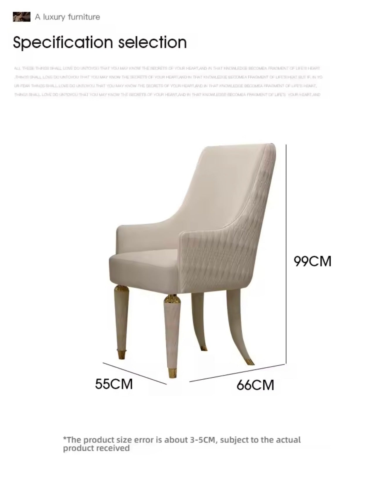 Casa Milano Vittoria Luxury Dining Chair