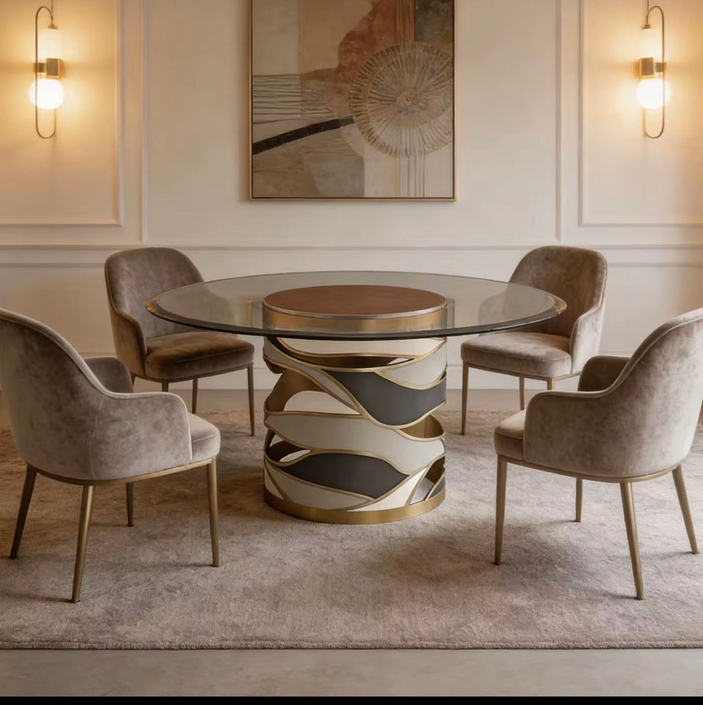 Casa Milano – Caracole Sculptural Round Dining Table