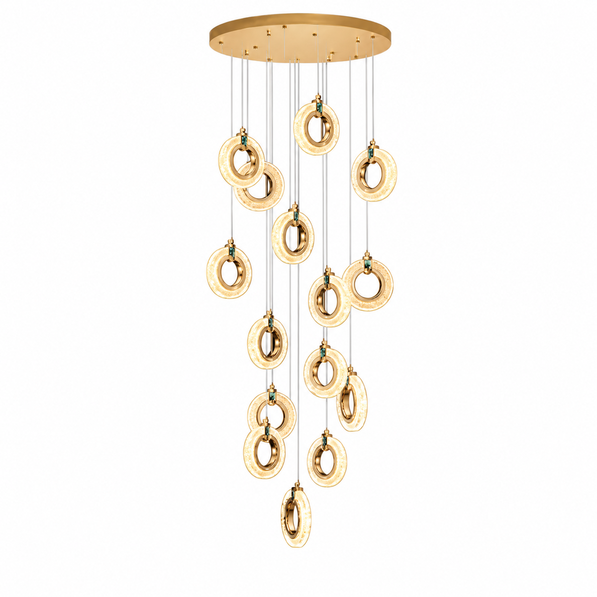 Ottavia Cascading LED Ring Chandelier