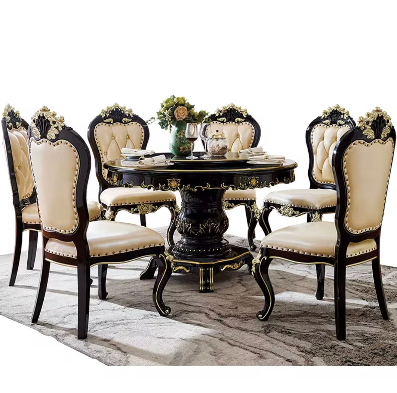 Casa Milano Castello Grand Dining Set – 7 Piece