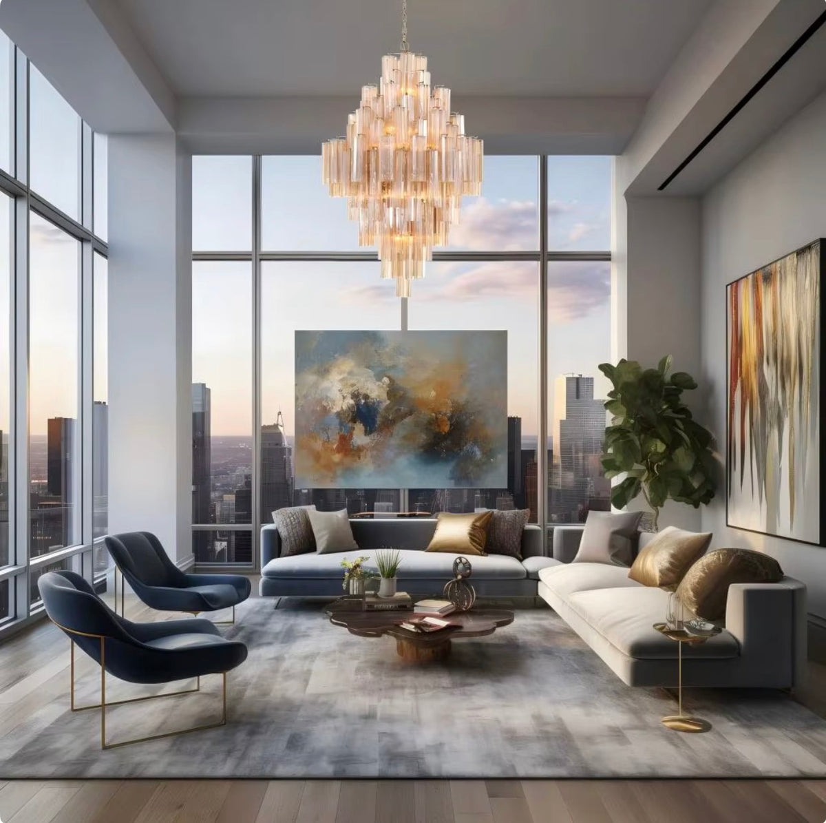 CELESTIA GRAND GLASS CHANDELIER