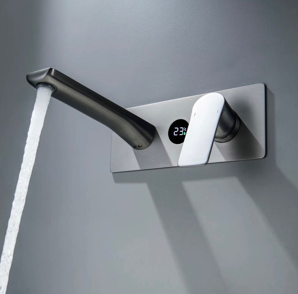 Vittoria Digital Wall-Mounted Basin Faucet