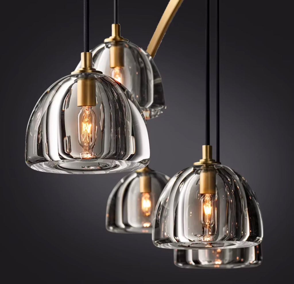 Hemispheres Modern Round Chandelier 60”