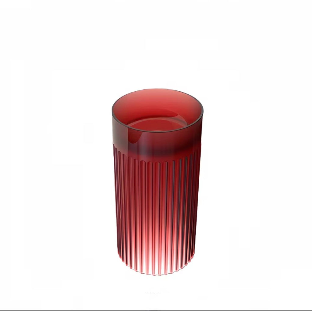 BELLUNO FLUTED TRANSPARENT RESIN PEDESTAL SINK