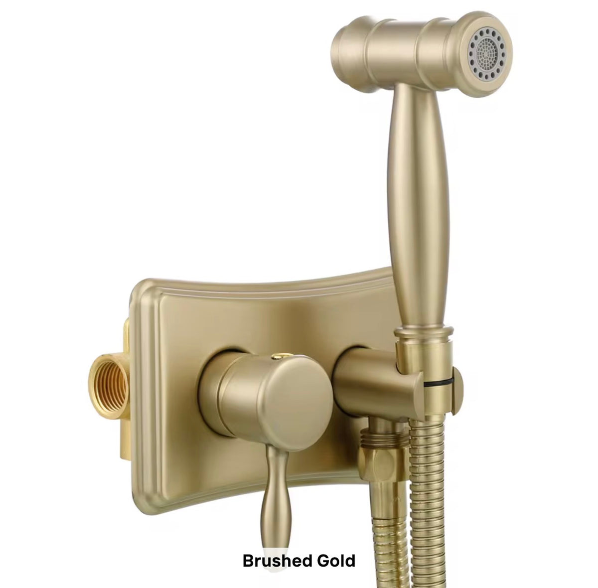 Bellamy Brass Hot & Cold Wall-Mounted Bidet Sprayer Set