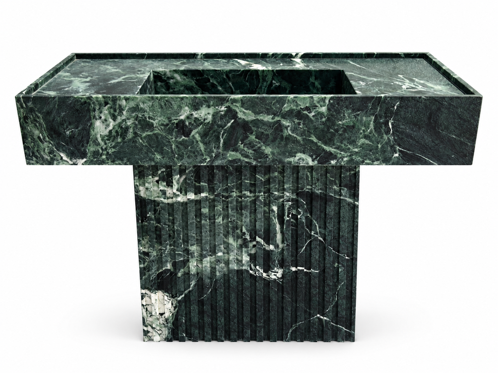 Bellagio Verde Alpi Marble Vessel Sink