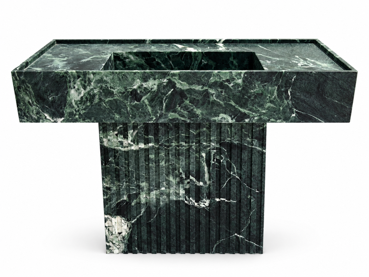 Bellagio Verde Alpi Marble Vessel Sink