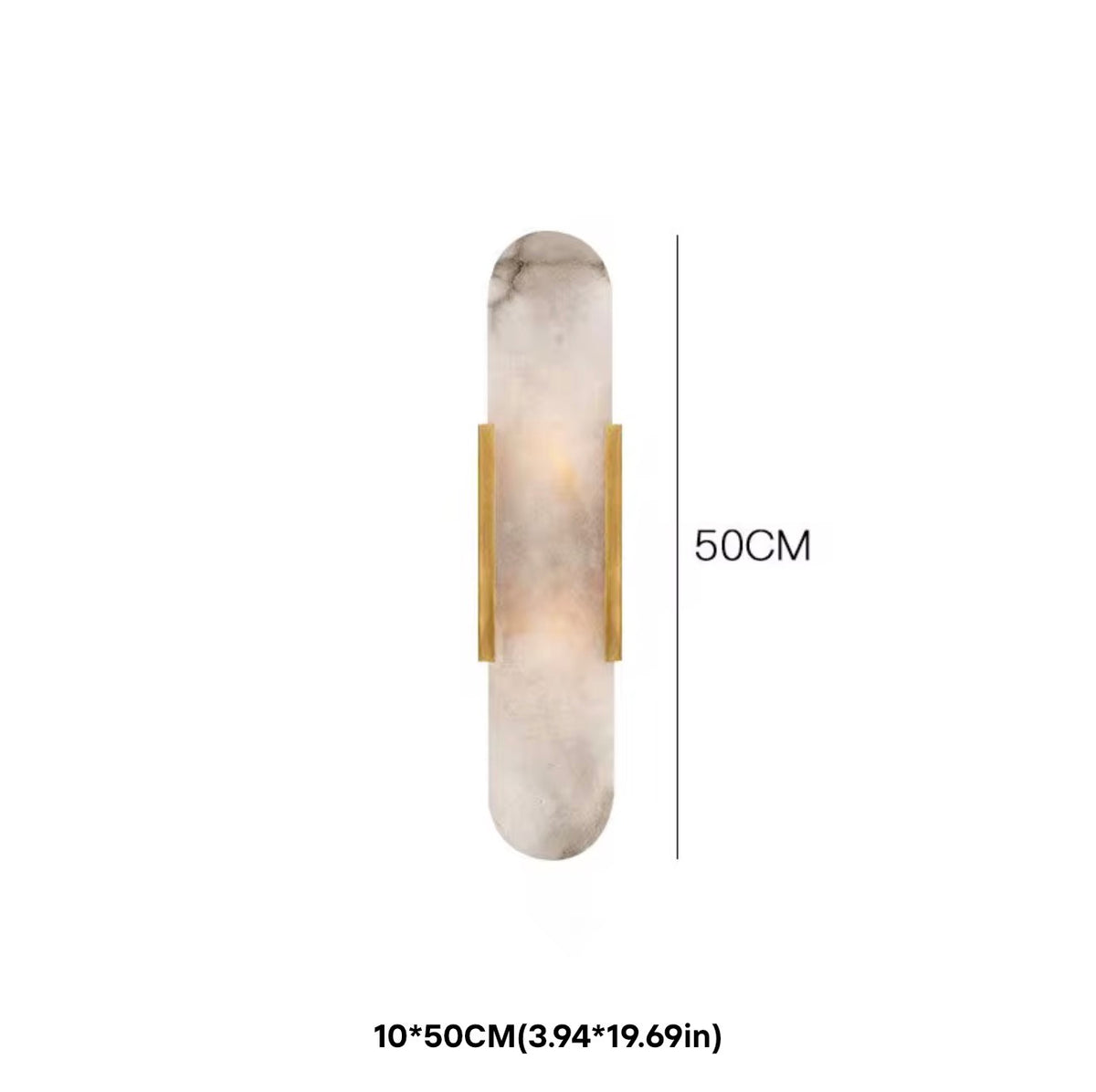 Aurelio Alabaster Natural Marble Wall Sconce