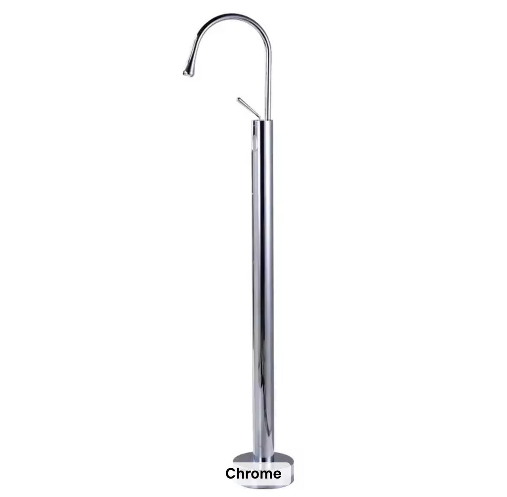 Aurelio Solid Brass Floor-Mounted Pedestal Sink Faucet