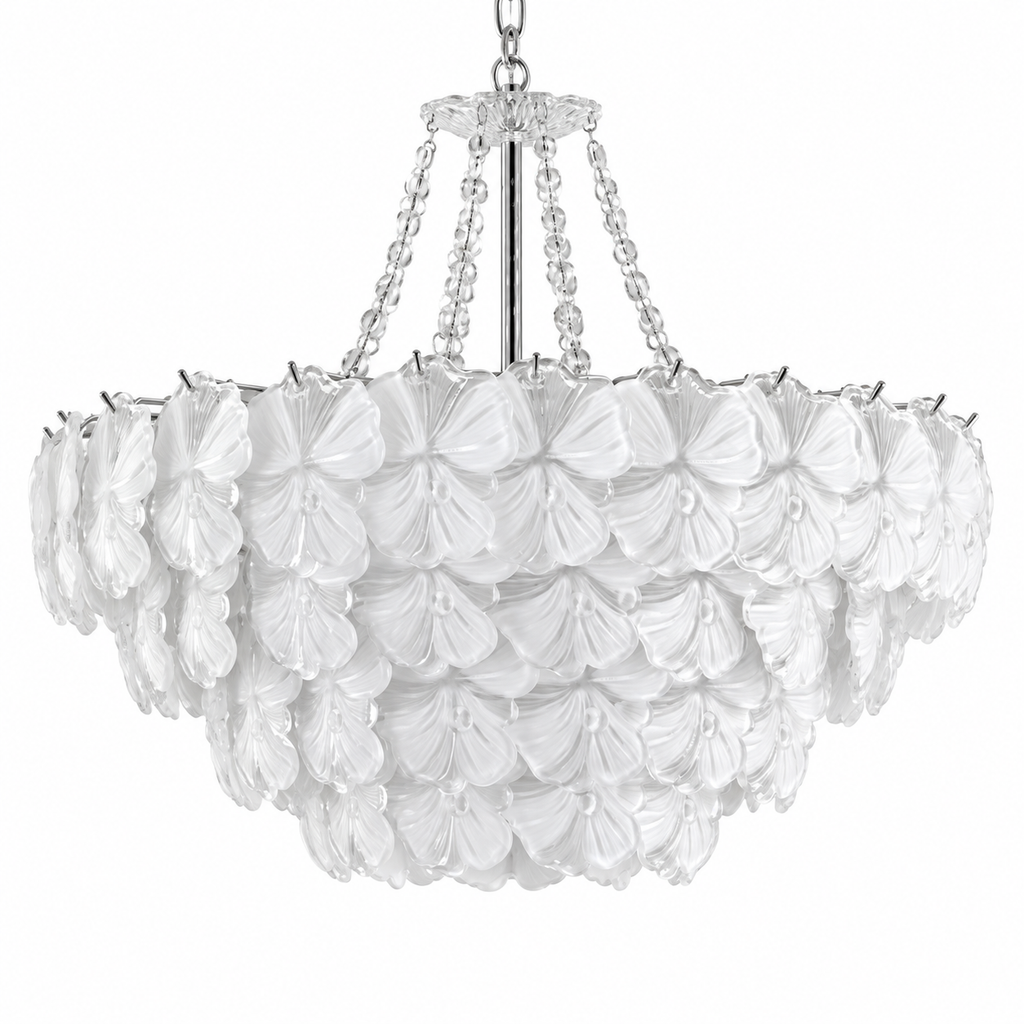 Julliette Iron Glass Chandelier